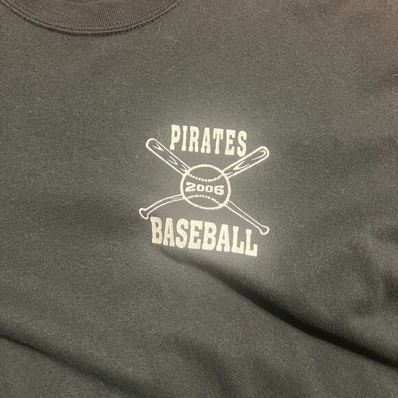 JERZEES XL LONG SLEEVE BLACK SHIRT PIRATES 2006 BASEBALL - Picture 1 of 5
